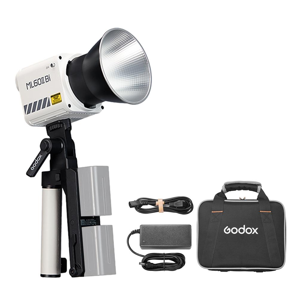 GODOX ML60II Bi Kit 70 Вт Комплект видеолампы Двухцветный светильник для фотосъемки 2800K-6500K Регулируемый индекс цветопередачи более 96 с