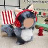 Одежда для кукол 17 см Для Labubu Милый Плюшевый Костюм Динозавра Слона Кошки Комбинезон Кавайная Головная Уборка Игра Переодевание Кук Декор Для Подарка