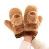 Plush Snow Mittens Animal Plush Gloves Plush Capybara Gloves  Women Kids
