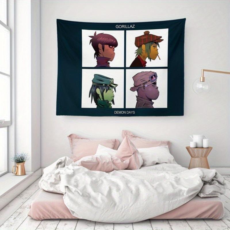 VIKAMA Гобелен Gorillaz Demon Days Виртуальная группа Мультяшный персонаж Настенное панно для декора спальни гостиной