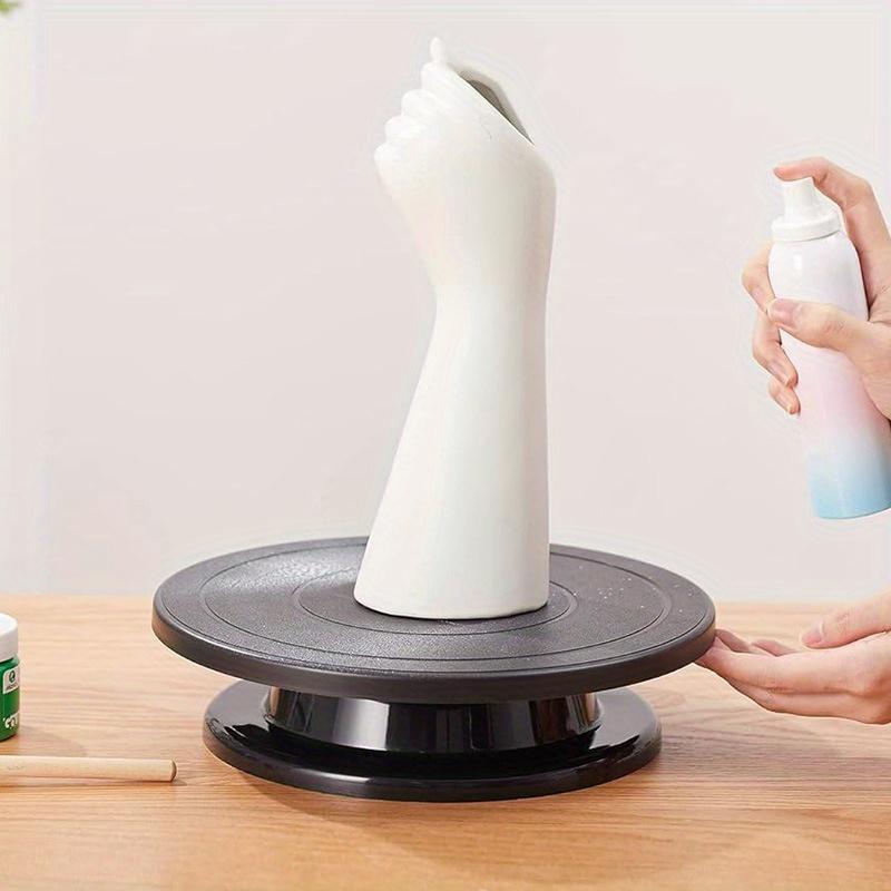 1 шт. вращающийся поворотный стол гравировальные колеса вращающийся черный поворотный стол для живописи легкий держатель для поворотного стола для живописи держатель для предметов дисплея