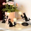 Animals Table Lamp Nordic Children's Bedroom Resin Cat Table Light  Bar Table Light Home Decor Night Light Lighting Fixtures