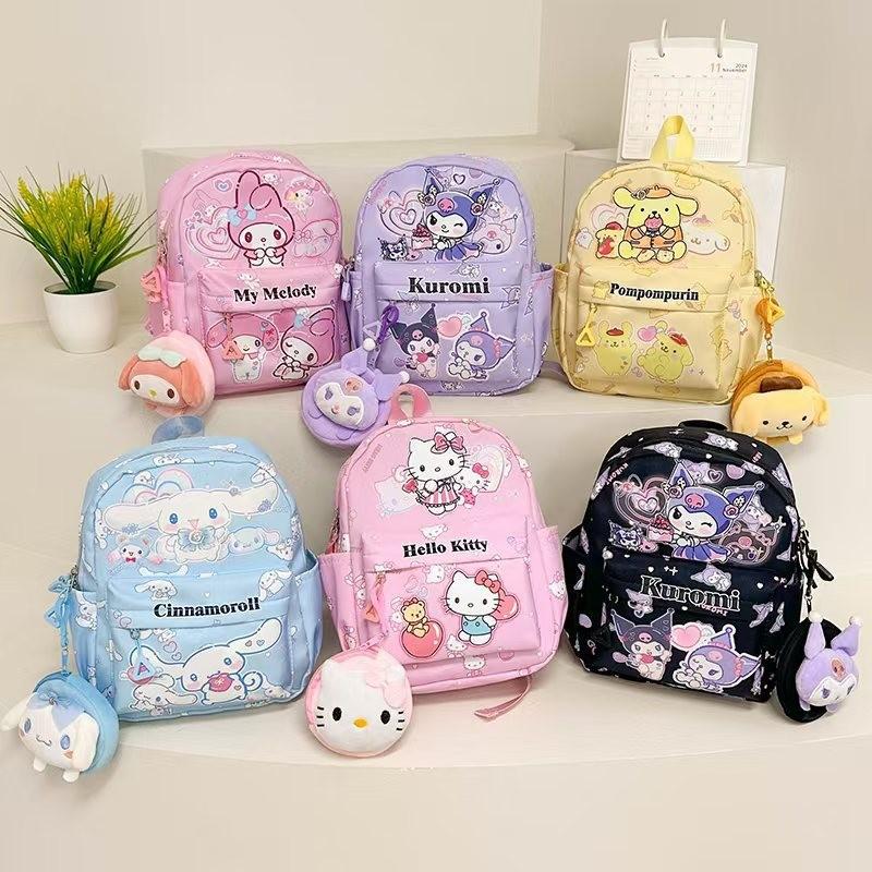 Kuromi Sanrio Hello Kitty My Melody Cartoon Pattern Backpack Children Gifts