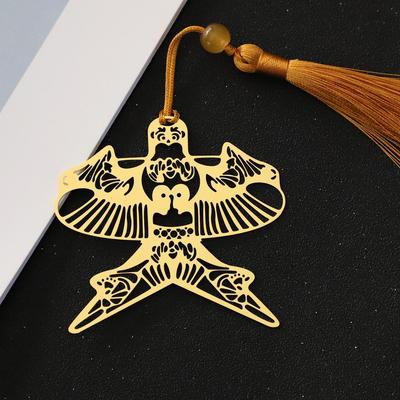 Изысканный бумажный змей в китайском стиле с металлическим кисточкой - Фестивальный памятный подарок