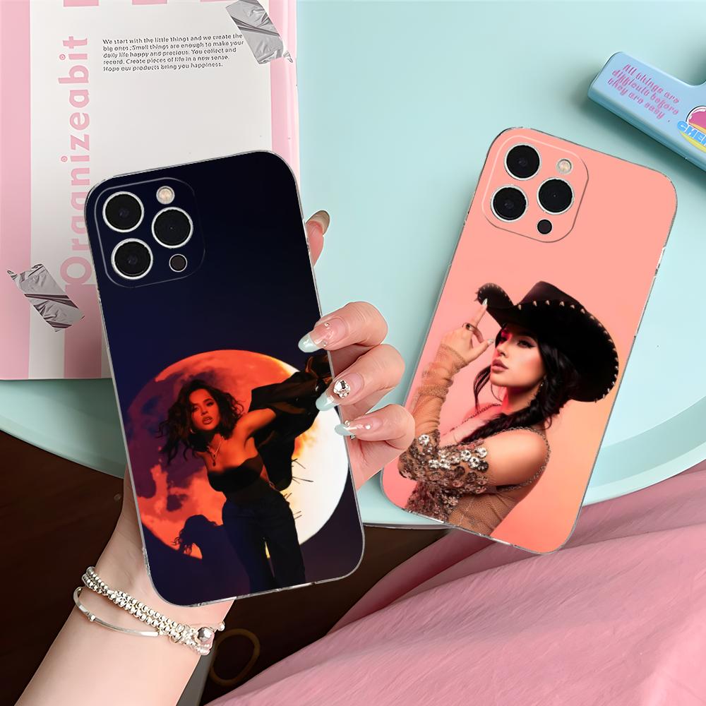 Модный Чехол для Мобильного Телефона Becky G для iPhone 16 15 14 13 12 11 X XR XS 8 6 Pro Max Plus Mini Прозрачный Цветной Защитный Красивый