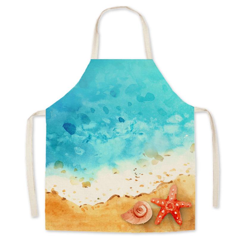 Детский кухонный фартук, устойчивый к пятнам кухонный фартук, льняной фартук, женские кухонные аксессуары, фартук, мужской женский кофейный фартук