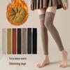 Women's Thick Terry Knee-High Socks with Knee Pads - Warm Winter Leg Covers