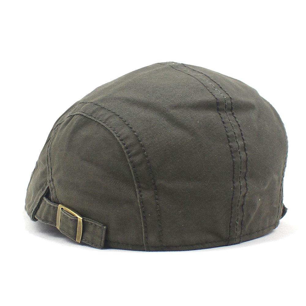 Новая мужская хлопковая шляпа, однотонный берет с загнутыми полями, шляпа с утиным язычком, летняя шляпа от солнца