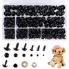 Threaded Black Beady Eyes for Plush Toy Dolls - DIY Plastic Eyeballs