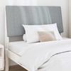 Upholstered Headboard Light Grey 100 cm Solid Pine Wood