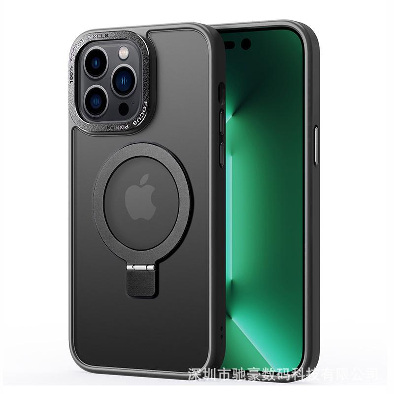 Магнитный держатель с присоской, безопасный для кожи, подходит для iPhone17promax, матовый чехол для мобильного телефона Apple 16, полноразмерный, противоударный, из ПК.