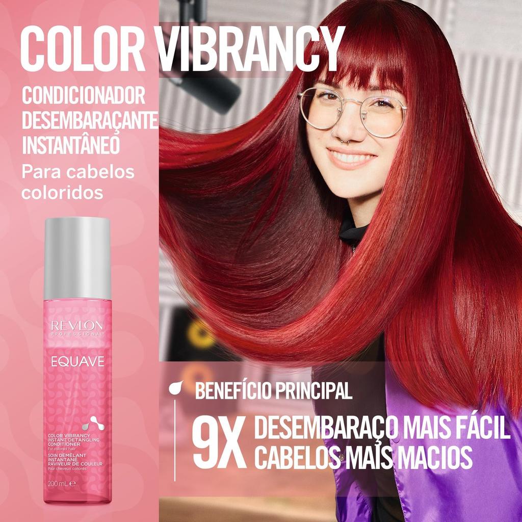 REVLON PROFESSIONAL Equave Instant Detangling Conditioner for Color-Treated Hair 200ml - Leave-In Spray with Heat and UV Protection