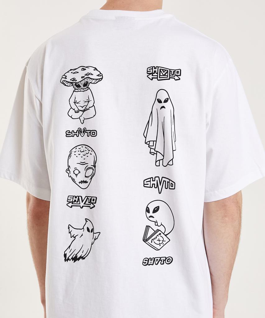 Белая футболка SHVTO Space Ghost