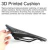 RACEWORK 30CRMO Bicycle 3D Printed Saddle Mountain Road Cycle Saddle Comfortable Honeycomb Structure Hollow Bicycle