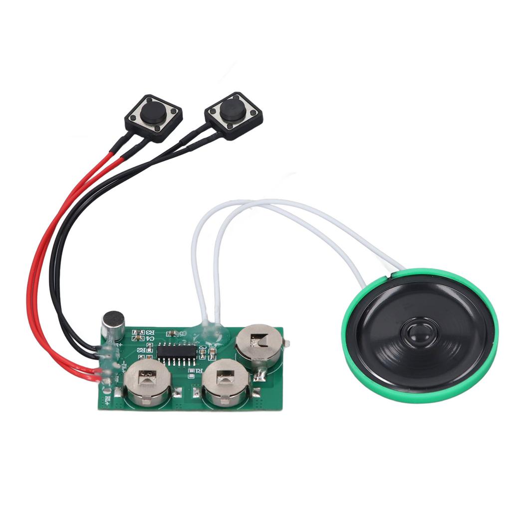 Voice Module Recordable 4min Recording Play Back Greeting Card Sound with 10cm Cable