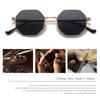 Frame UV Protection Sunglasses for Men/Women Metal Sunglasses Square Sunglasses Polygon Sun Glasses