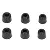 6pcs Replacement Eartips Noise Reduction Memory Foam Earplugs for 4.3mm‑6.0 mm EarphonesBlack