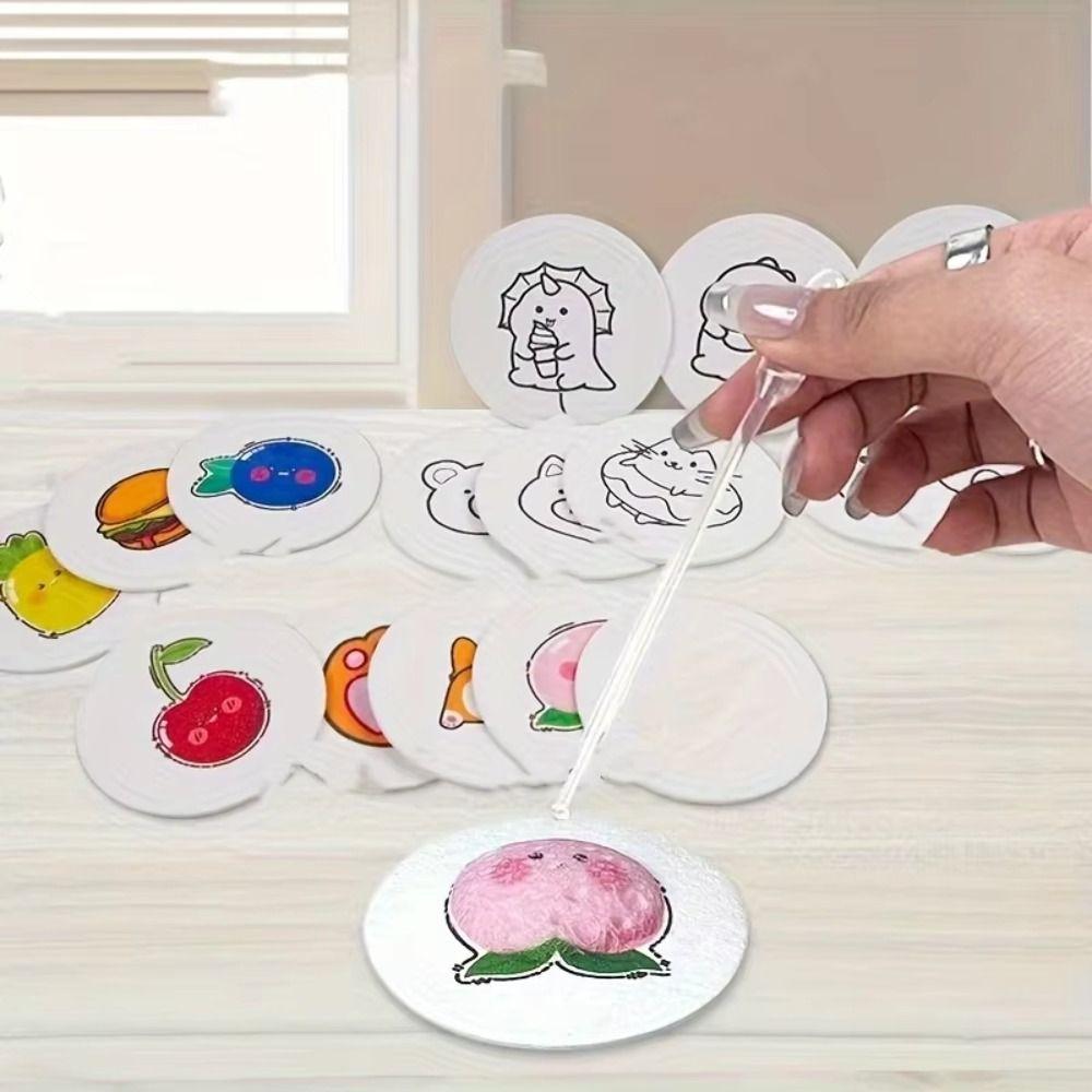 10 шт. Круглая форма Рисовальная губчатая бумага Образовательные игрушки 3D Круглая картонная доска Детский подарок