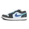 Air Jordan 1 Амортизация Нескользящая Низкие Винтажные Баскетбольные Кроссовки Женские Черно-синие DC0774-040(Команда352-)