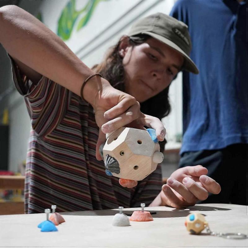 Ручной блок-камень - Мячик для тренировки силы пальцев для скалолазания, Тренажер для хвата для любителей активного отдыха, Скалолазов и Идеи для подарков