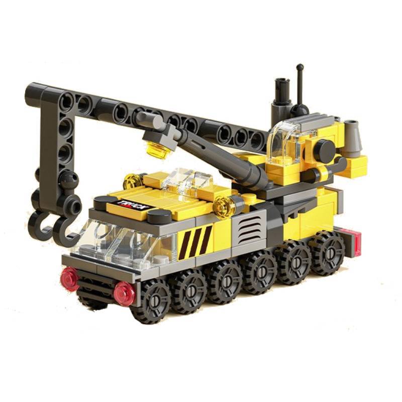Engineering Urban Vehicle Building Block Puzzle Toy For Childrens Birthday Gifts