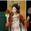 Chinese Tang Dynasty Style HE ZI Dress Hanfu Women's Suit Embroidered Daily Suit