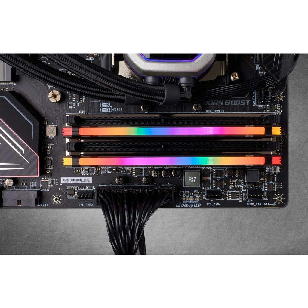 Corsair Память DDR4-3200 МГц для настольных ПК VENGEANCE RGB PRO Series 64 ГБ [32 ГБ x 2] CMW64GX4M2E3200C16