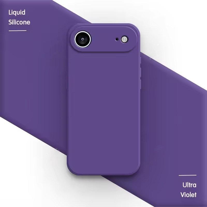 Soft Phone Case for iPhone 17 Air 16E 15 14 13 Mini 12 11 Pro Max Plus 6/7/8 X XR SE Funda Square Liquid Silicone Camera Lens Protection Back Cover