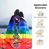 1PC Yoga Elements printed blanket, all season lightweight home office outdoor nap multifunctional blanket A12