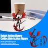 Devil Robot Action Figure with Wing Weapon Accessory Movable Joints 3D Printed Robot
