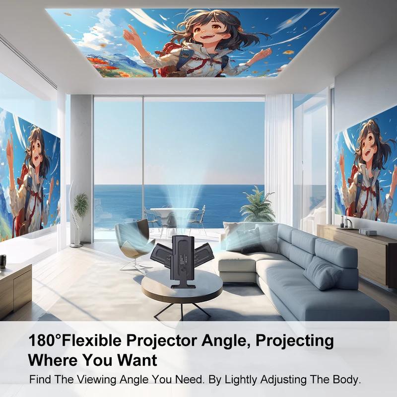 HY320 Mini Android 11 WiFi 6 BT 5.0 Allwinner H713 Native 1080P 4K Поддерживается домашний уличный проектор Умный портативный проектор