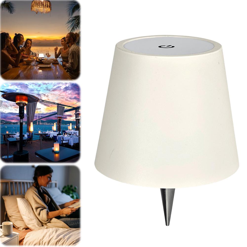 Светодиодная настольная лампа, перезаряжаемая, 2000 мАч, металлическая, с регулируемой яркостью, лампа-бутылка с плавной регулировкой яркости, светодиодная лампа-бутылка для вина, семейный ресторан и бар