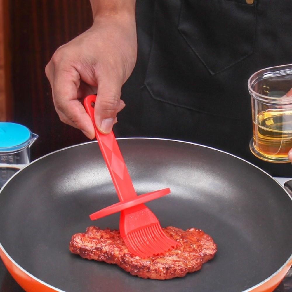 Non-Slip Handle Sauce Application Brush Heat Resistant Oil Brush  Pastry Making