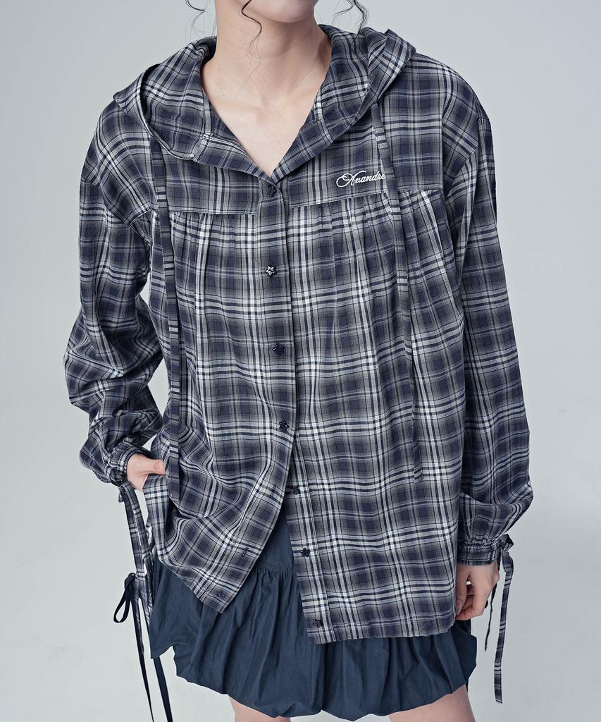 AVANDRESS Roy Check Hoodie Shirt_2 Colors