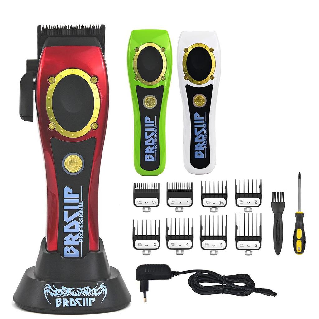 10W High Power Electric Cordless Hair Clipper BRDCLIP 3 Color Upper Cover Hair Trimmer 100PRO 8800RPM Men's Hair Cutting Machine