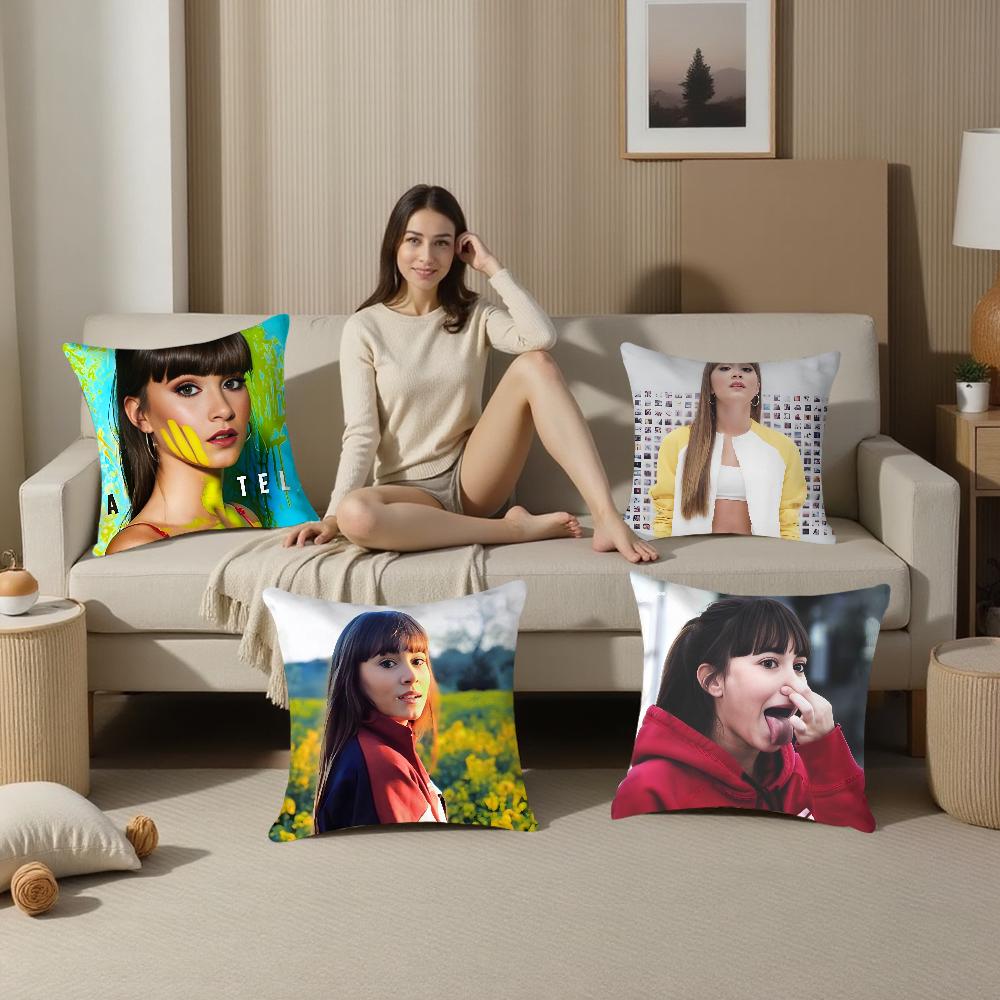 Singer A-Aitana O-Ocana Pillow Case Plush Fabric Soft Pillowcase Double Sided Print Sofa Cushion Cover Throw Pillow Cover