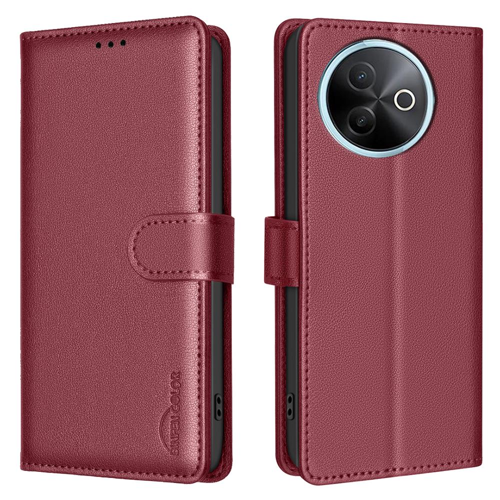 BINFEN COLOR BF32 For vivo Y39 5G Leather Case Wallet RFID Blocking Phone Cover