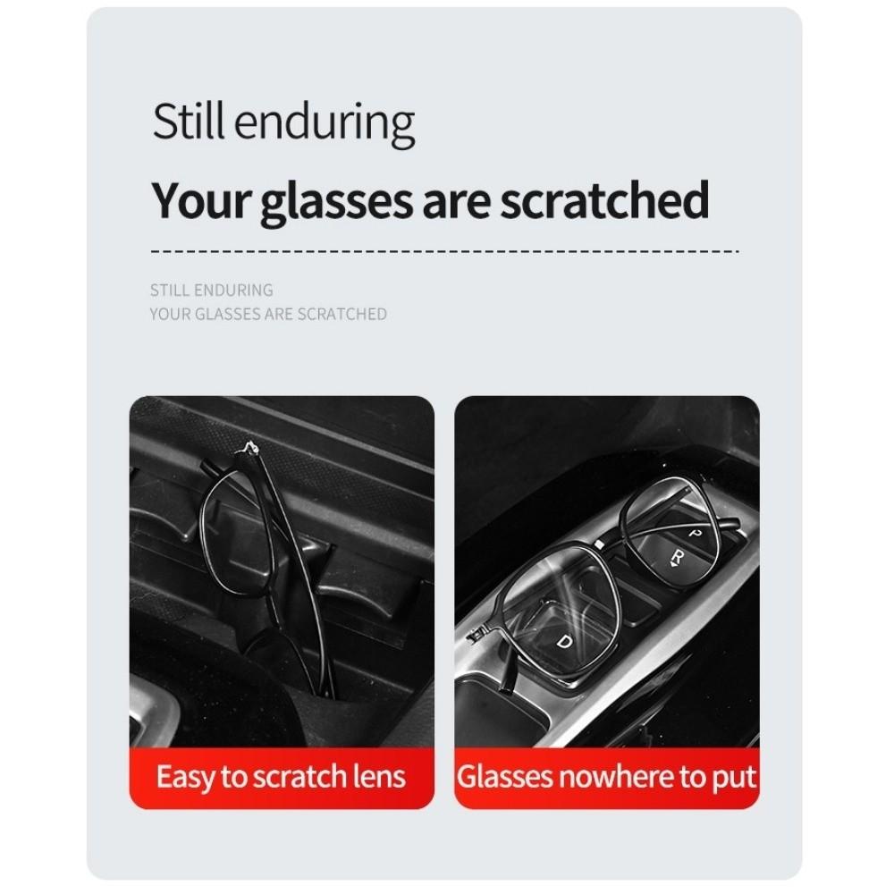 Multifunctional Car Sunglasses Holder Portable Sun Visor Storage Box  Car Interior Accessories