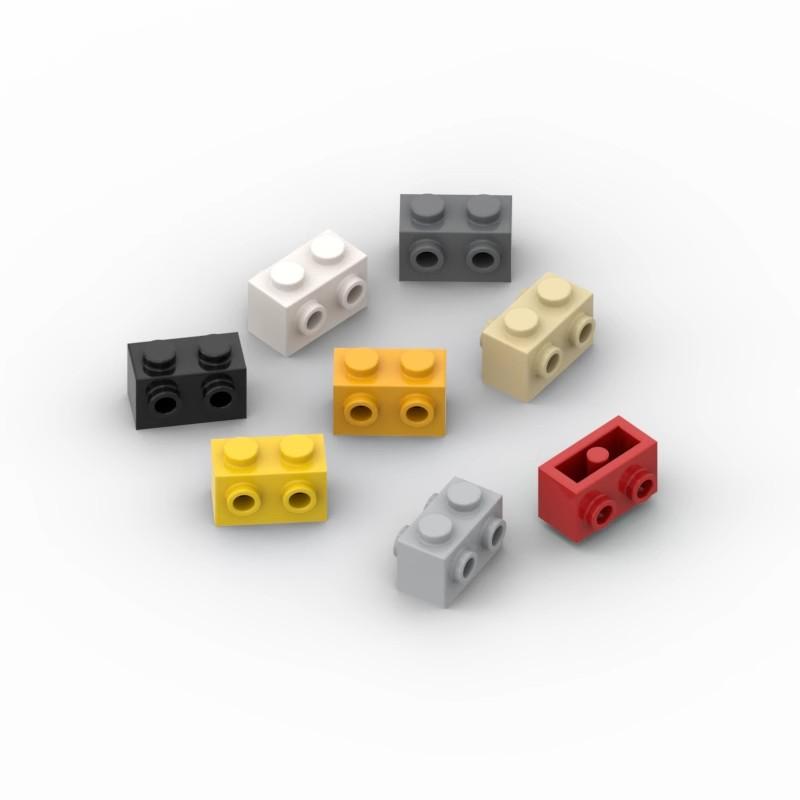 20 шт. Детали MOC 52107 Кирпич модифицированный 1x2 с шипами с 2 сторон Совместимые DIY Сборка Строительные блоки Частицы Детская игрушка Подарок