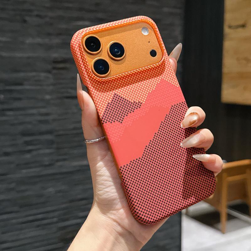 Кевларовый Ультратонкий Чехол для iPhone 17, Текстура Углеродного Волокна, Магнитная Зарядка, Защита от Падений
