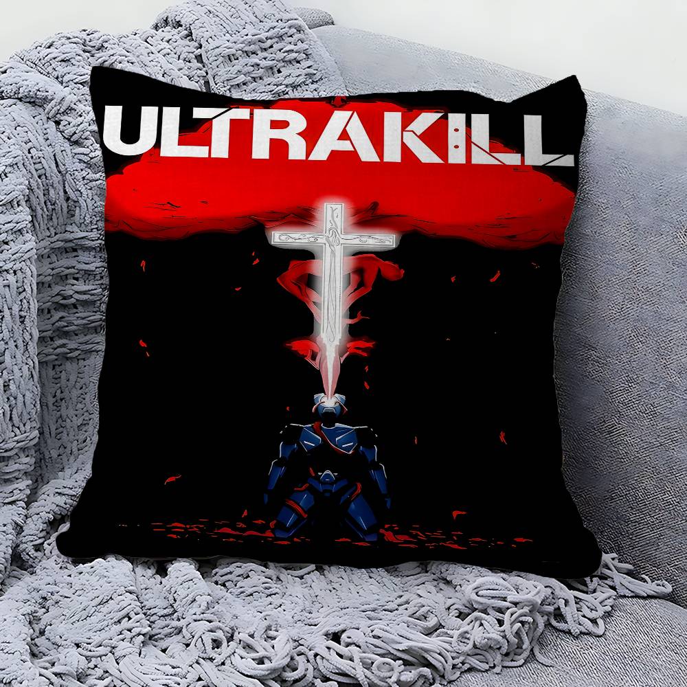 Подушка ULTRAKILL Подушка Аниме Подушка для изголовья дивана Подушка-чехол Чехол для подушки x см Мода