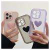 Противоударный чехол с 3d милым сердечком ярких цветов для Iphone 12 11 13 14 Pro Max Xr Xs X 14 Plus, прозрачная мягкая силиконовая задняя крышка