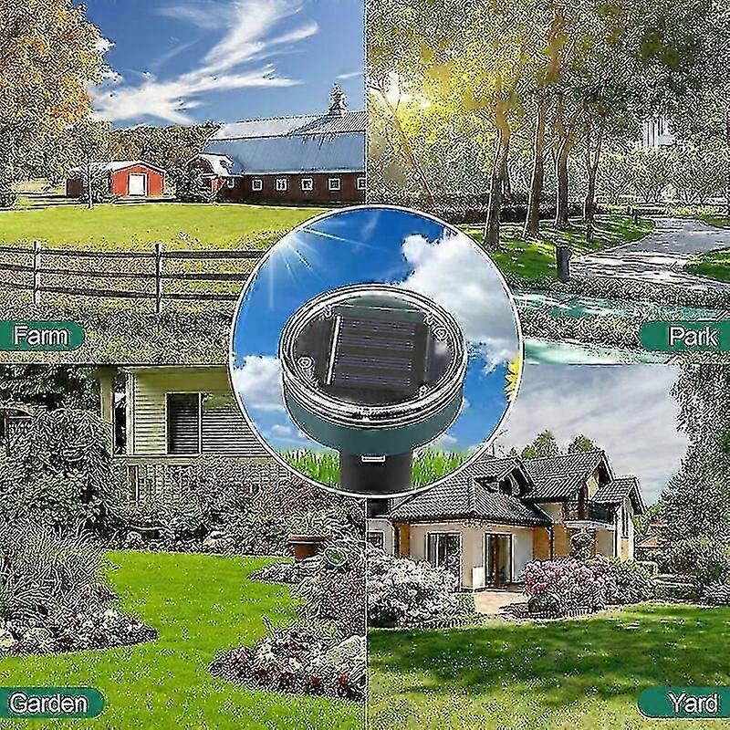Solar Mole Repeller, 4 Pieces Ultrasonic Pest Repeller - Mole Control With Ip65 Waterproof, Mole Repellent Garden Mole Repeller