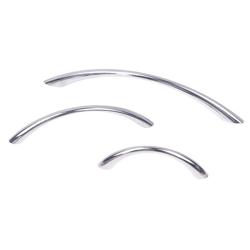 Ручка для двери шкафа из цинкового сплава, простая изогнутая ручка для ящика, многофункциональная ручка для гардероба, обувницы, мебельная фурнитура