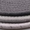 8Pcs Boho Style Cotton Woven Coasters Set Absorbent Eco-Friendly Potholders Set Thickened Hot Pot Holders Cooking