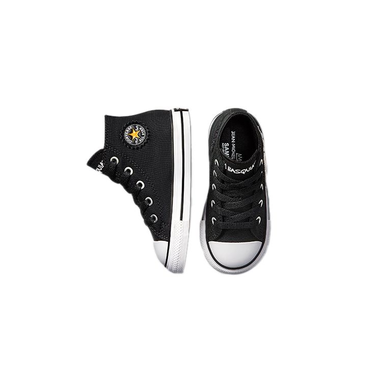 Жан-Мишель Баския x Converse Chuck Taylor All Star High TD Детские кроссовки с дозатором Pez Черный Мультиколор Белый 772588C