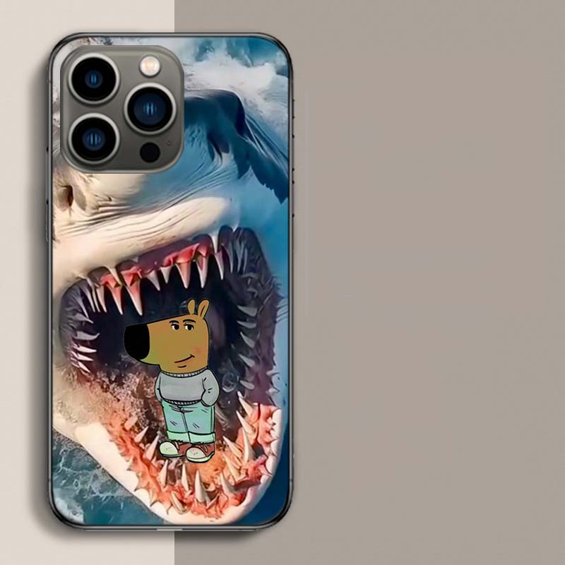 Чехол-мем 'Chill Guy' для iPhone 17 Air 15 Pro 14 Plus 16 Pro Max 17E 16E 12 13 Mini 11 Чехол Милые Fundas