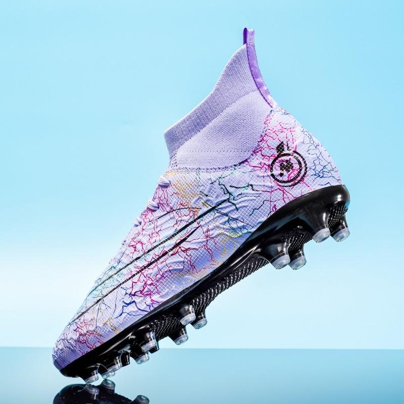 Высокие футбольные бутсы мужские сломанные ногти и длинные ногти детские ученики начальной и средней школы молодежные тренировочные бутсы для соревнований