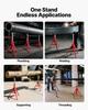 VEVOR V Head Pipe Stand 0.3-30.5 cm Capacity, Adjustable Height 71.1-132.1 cm, Pipe Stands 1133.9 kg Load Capacity, Portable Folding Pipe Stands