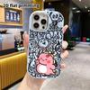 Phone Case: 2D flat design suitable for iPhone 18 17 16 15 14 13 Pro protective case, couple style, bowknot dinosaur, Christmas and Halloween gifts